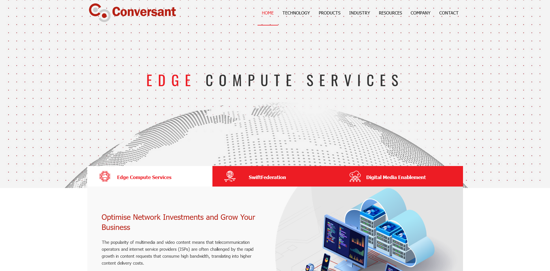 Conversant Swiftserve front page